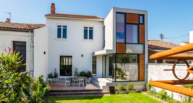 Extension d'une maison de ville à Aix en Provence réalisée par un architecte