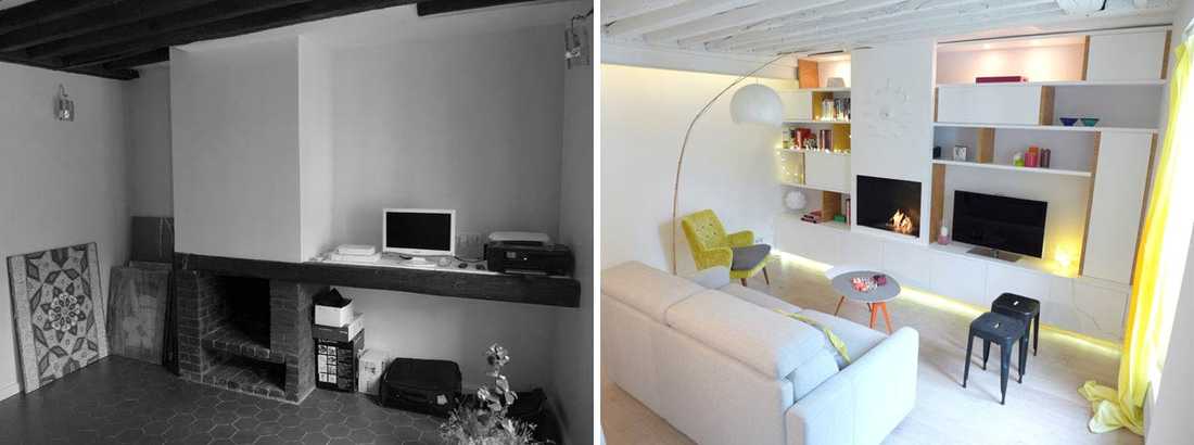 Architecture d’intérieur dans un appartement deux pièces à Aix-en-Provence.