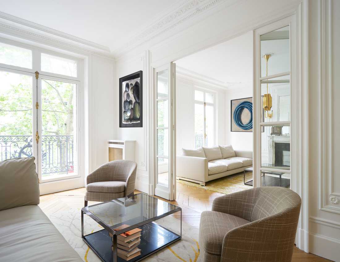 Décoration d'un appartement haussmannien renové par un architecte d'intérieur à Aix-en-Provence