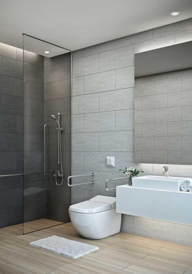 Un architecte à Aix-en-Provence aménage une salle de bain adaptée aux personnes en situation de handicap