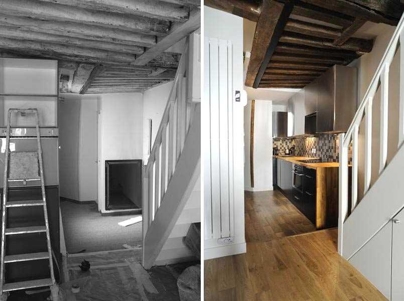 Rénovation d'un escalier dans un appartement en duplex à Aix-en-Provence