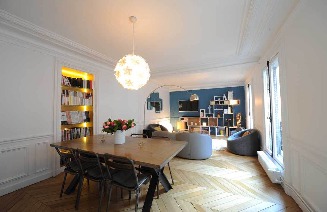 Un architecte d'intérieur s'est charger de redistribuer les pièces d’un appartement familial à Aix-en-Provence