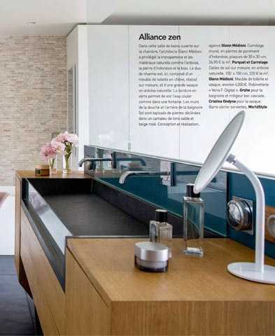 Aménagement d'intérieur dans le magazine Arts & Décoration