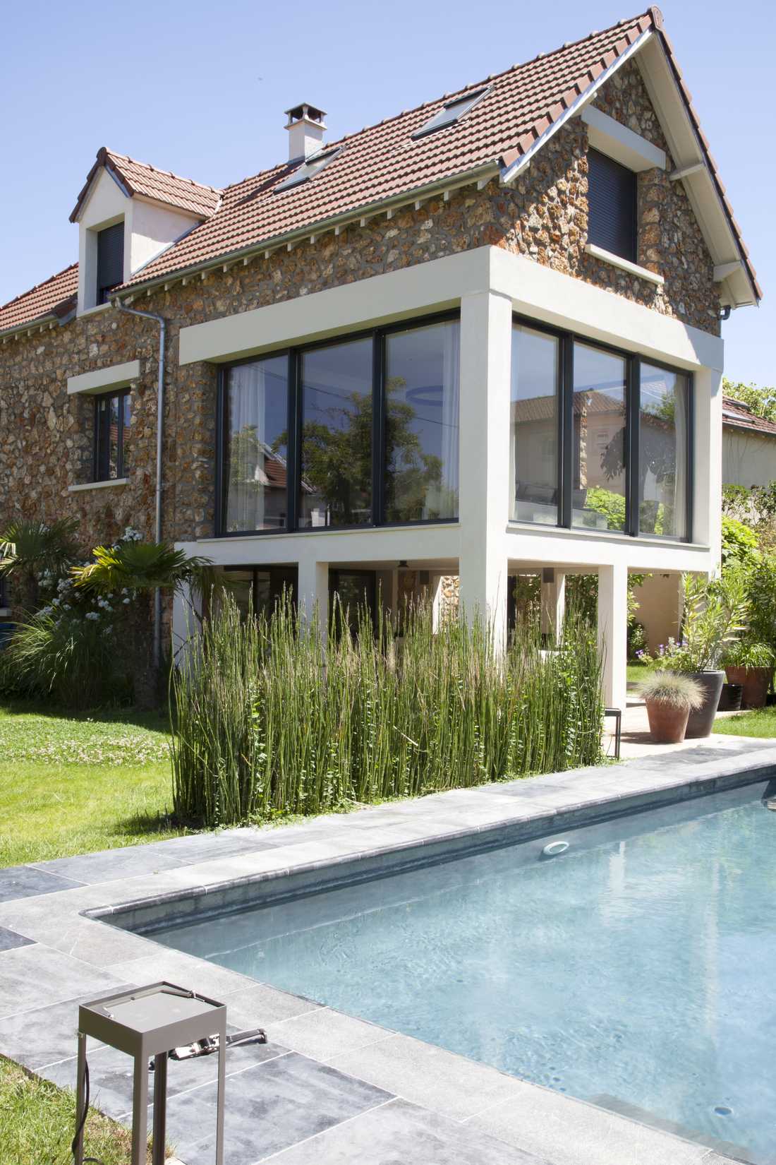 Extension et surélevation d'une maison de type meuliere à Aix-en-Provence