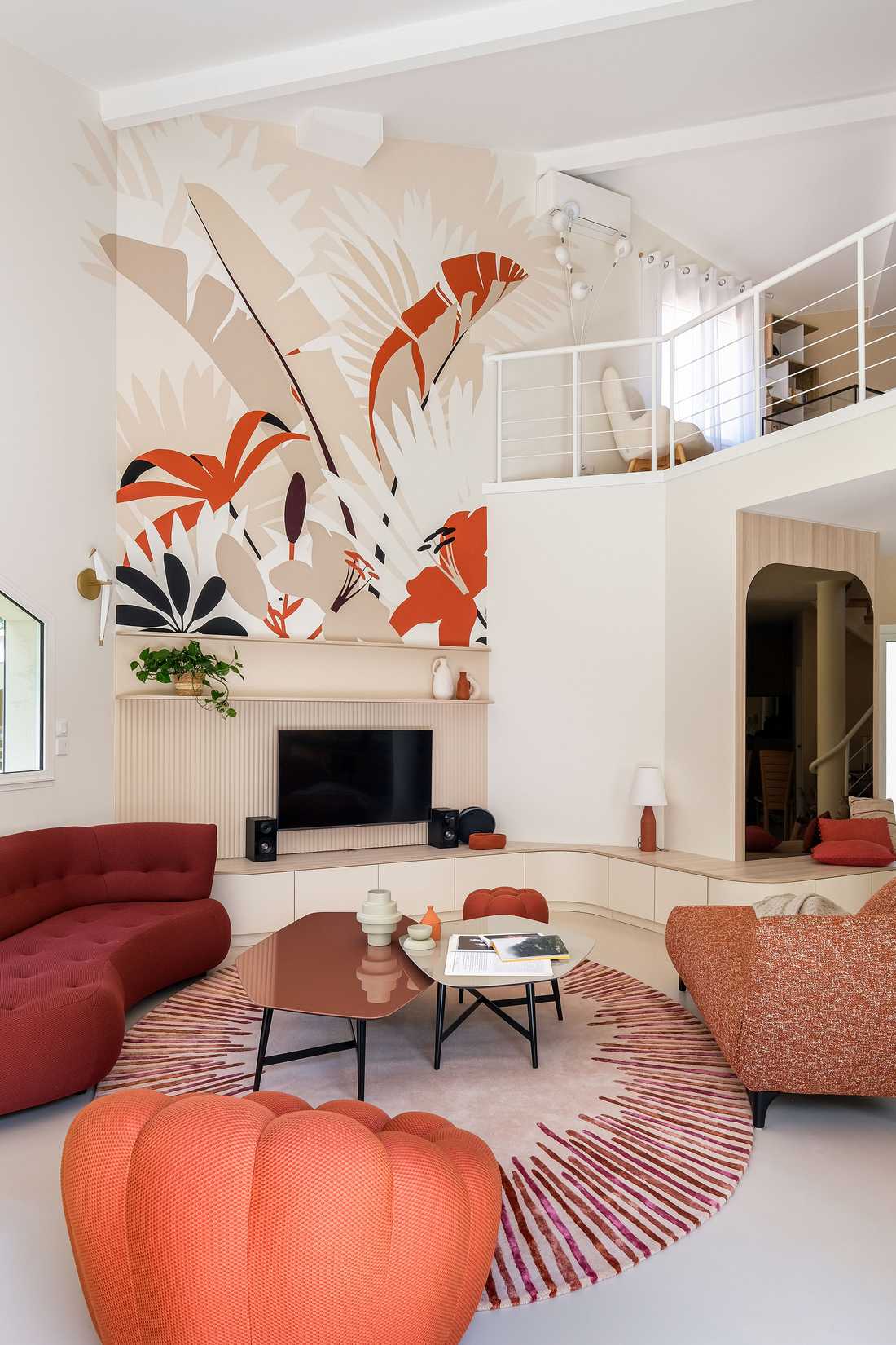 Aménagement du salon d'une maison acheté en VEFA à Aix-en-Provence