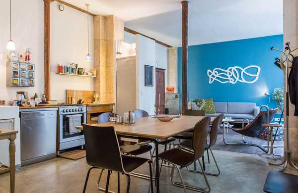 Relooking d'un appartement - loft en rez-de-chaussée par un décorateur d'intérieur à Aix-en-Provence