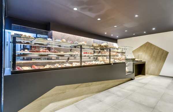 Interior design of a bakery