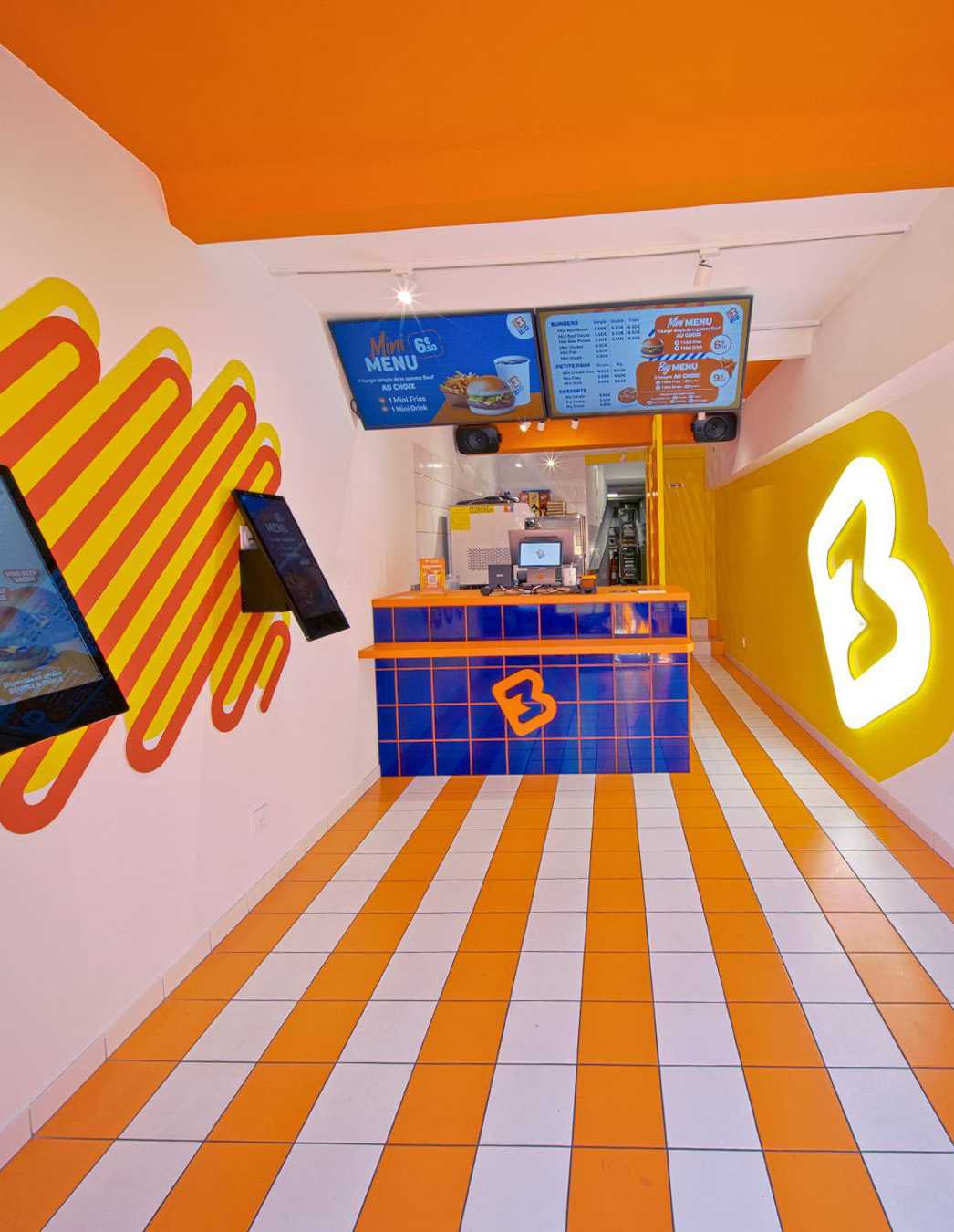 Design intérieur d'un restaurant fast food à Aix-en-Provence