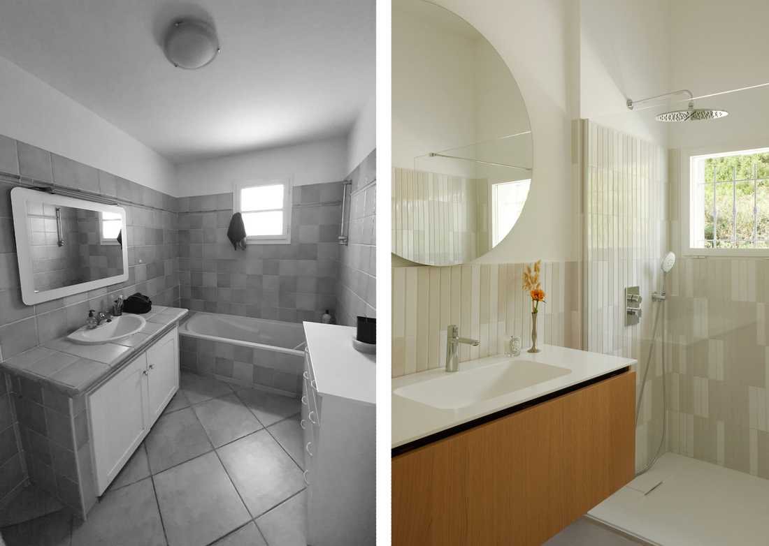 Avant - Après : Rénovation d'une salle de bain