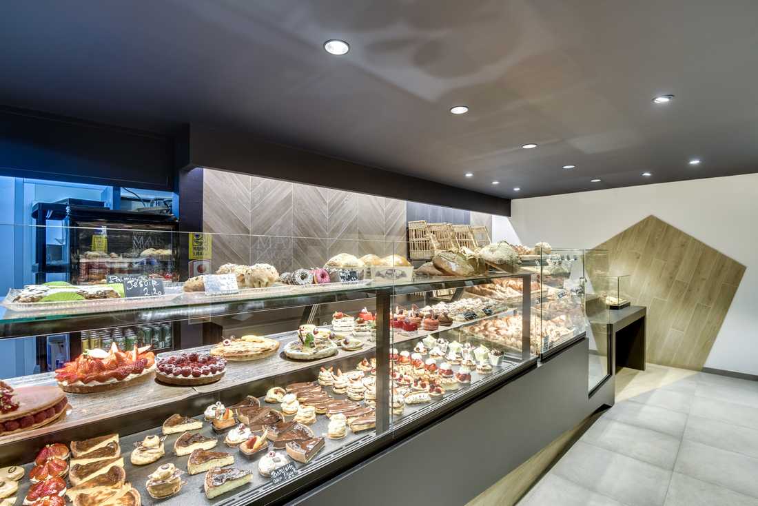 Relooking d'une boulangerie par un architecte - décorateur à Aix-en-Provence