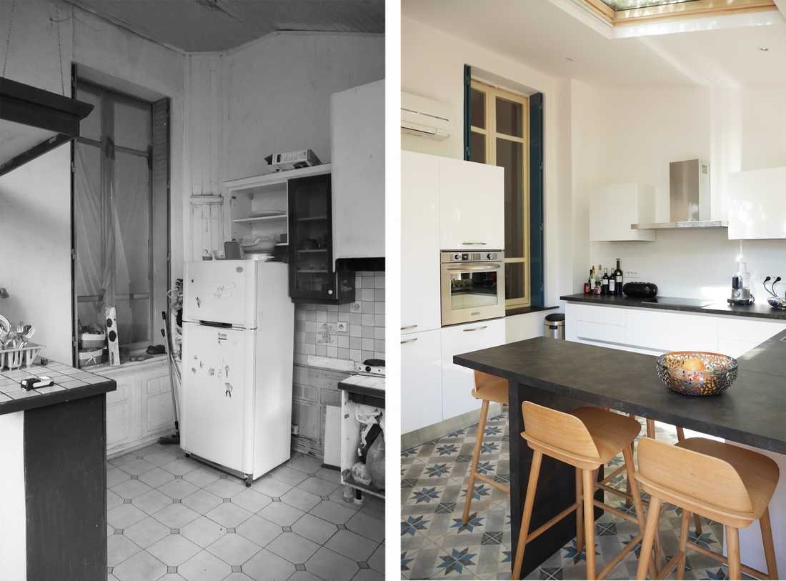 Rénovation de la cuisine d'une maison de ville à Aix-en-Provence