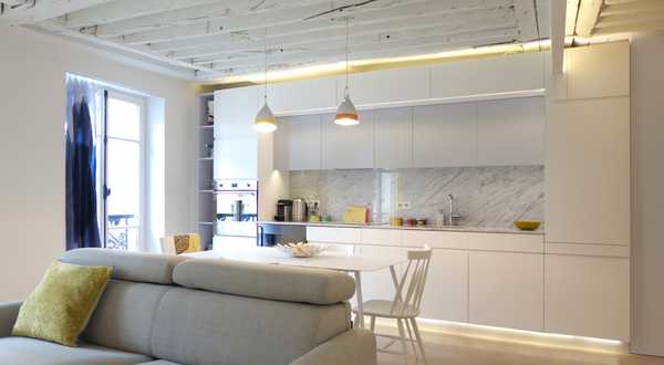 Avant - Après de l'optimisation de l'espace d'un appartement à Aix-en-Provence par un architecte d'intérieur