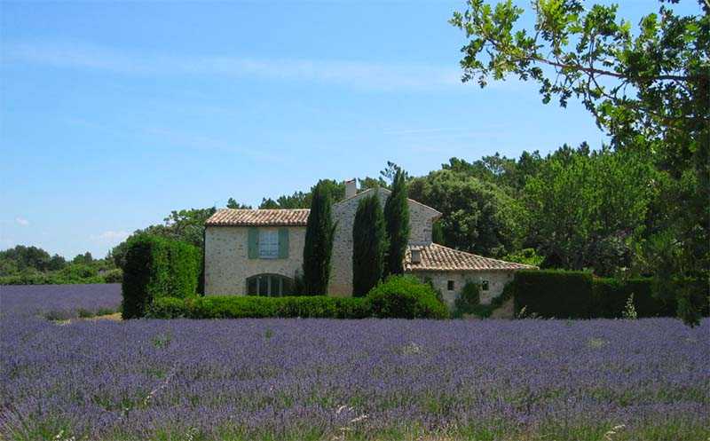 Typical Provencal house (Mas) after renovation work by an interior designer