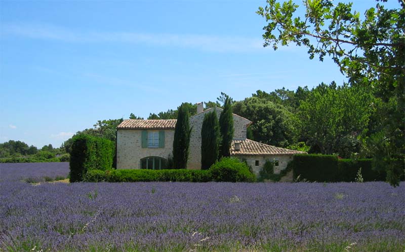 Mas provencal après travaux de rénovation